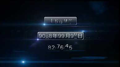 时间码表日期跳动AE模板AE模板视频的预览图